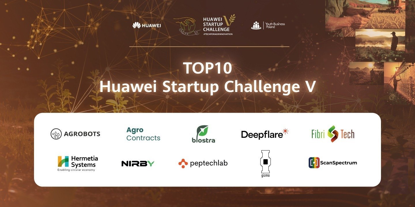 Huawei Startup Challenge V #TechForAgrinnovation: 10 najlepszych startupów wchodzi do wielkiego finału