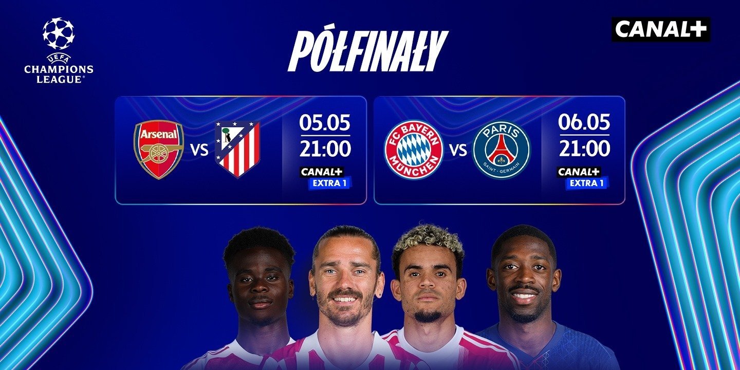 Czas na decydujące starcia. Rewanżowe mecze 1/2 finału UEFA Champions League w CANAL+!