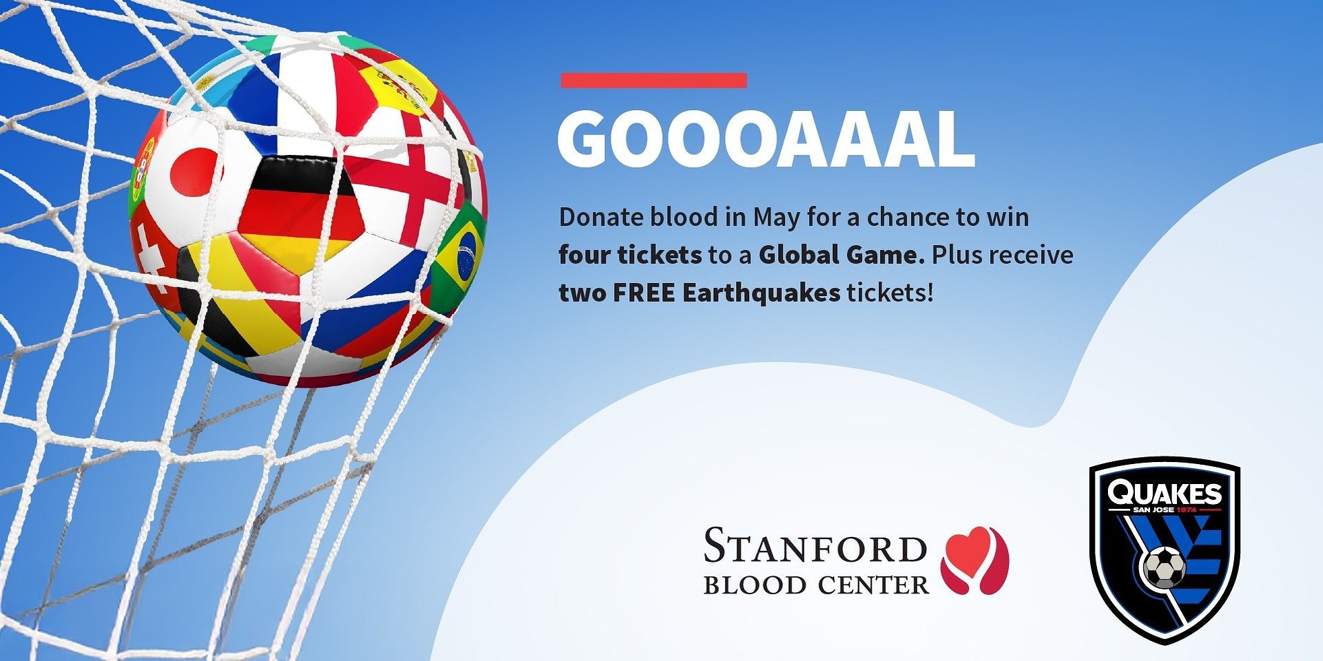 Get Two FREE San Jose Earthquakes Tickets for Donating Blood in May