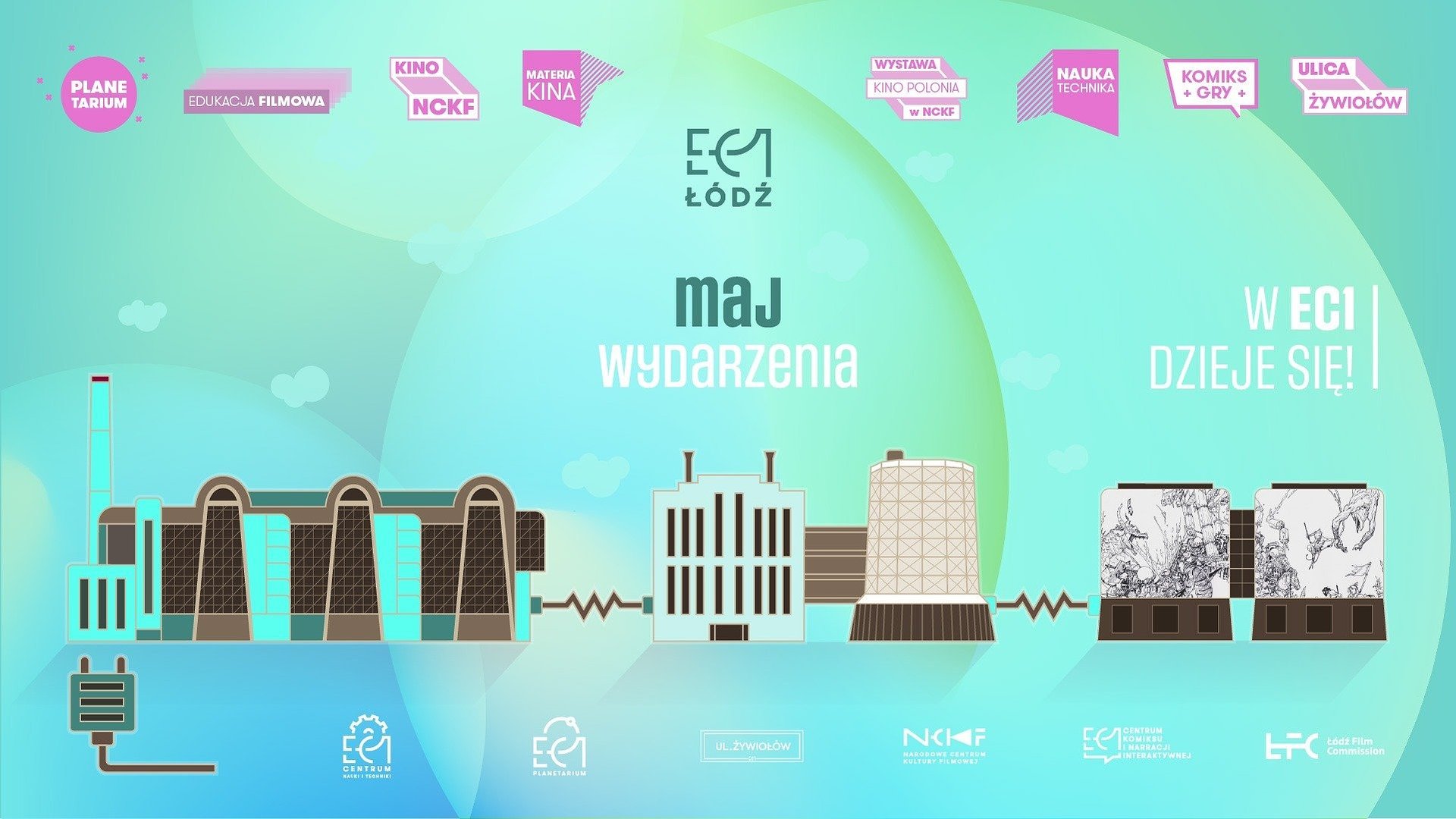 Maj w EC1 Łódź – Mieście Kultury to intensywny miesiąc pełen premier, wydarzeń specjalnych i spotkań z kinem w wielu jego odsłonach. Program łączy duże wydarzenia międzynarodowe z kameralnymi seansami, edukacją filmową i ofertą dla różnych grup odbiorców – od najmłodszych po seniorów.