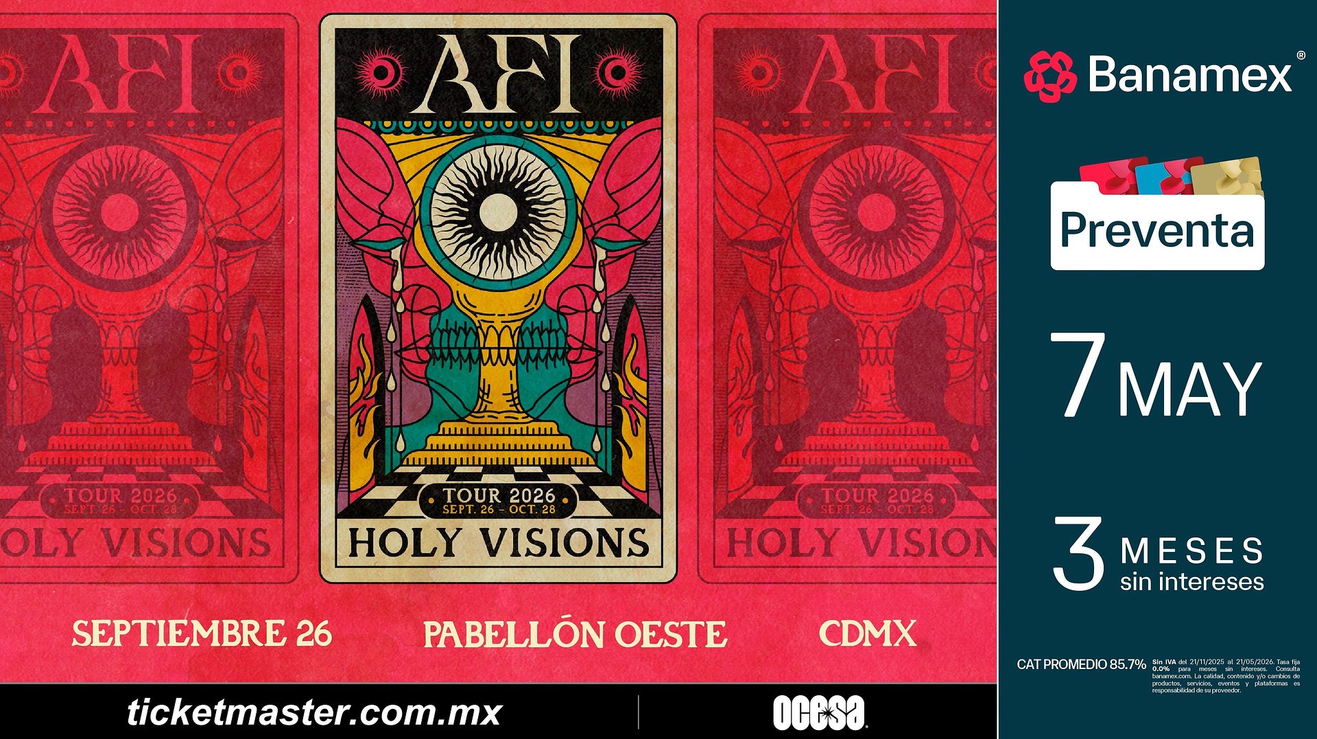 ¡AFI ANUNCIA SU REGRESO A MÉXICO CON LA GIRA DE 2026!