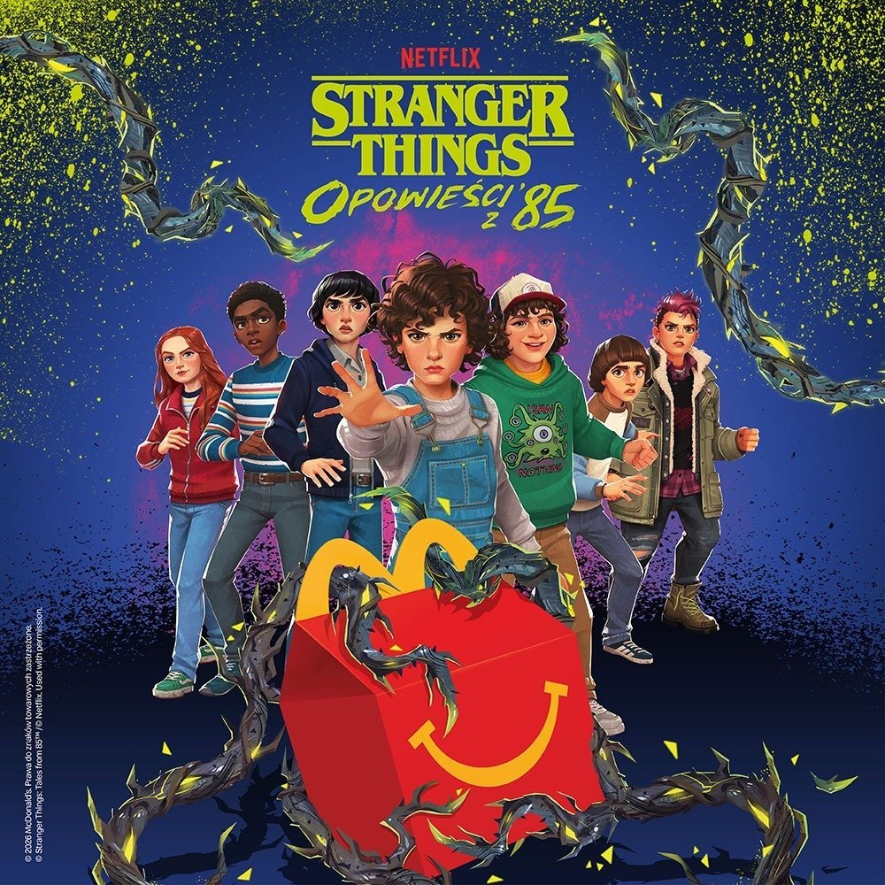 Happy Meal w klimacie... retro! Kolekcja inspirowana serialem animowanym „Stranger Things: Opowieści z ’85” już w McDonald’s!
