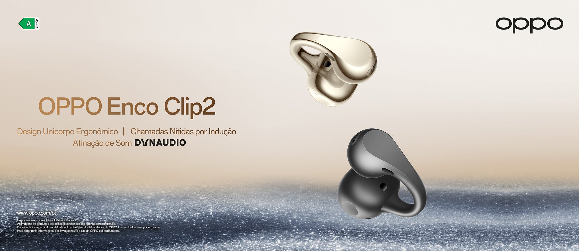 OPPO lança Earbuds Enco Clip2 com Design Ergonómico e Afinação de Som da Dynaudio