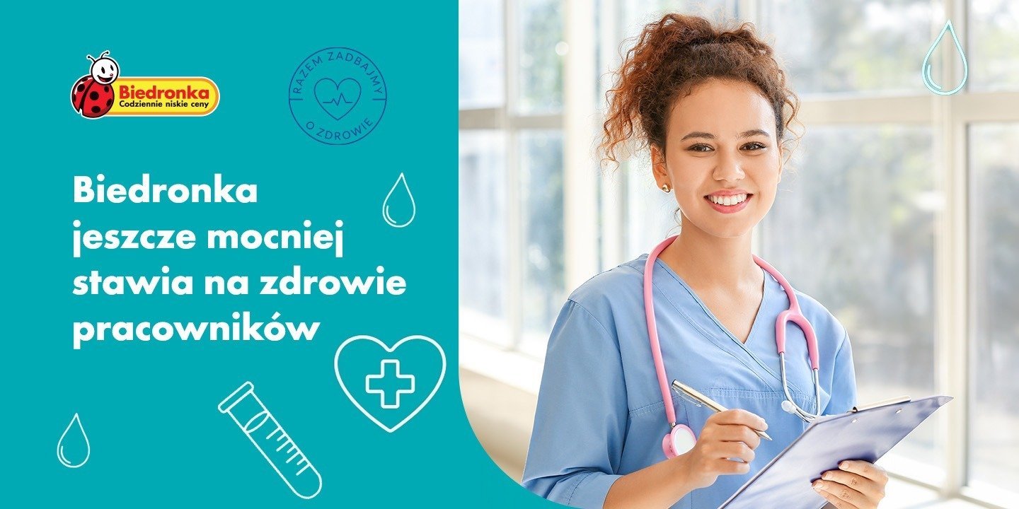 Biedronka jeszcze mocniej stawia na zdrowie pracowników