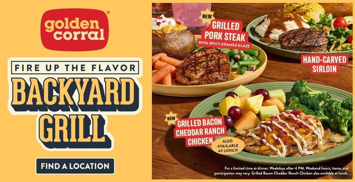 Golden Corral Heats Up Summer with the Return of Back Yard Grill in San Antonio and New Braunfels