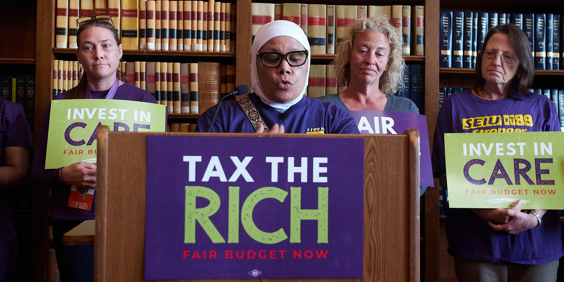 SEIU Members and Community Allies Demand Fair Revenue for Rhode Island’s Future