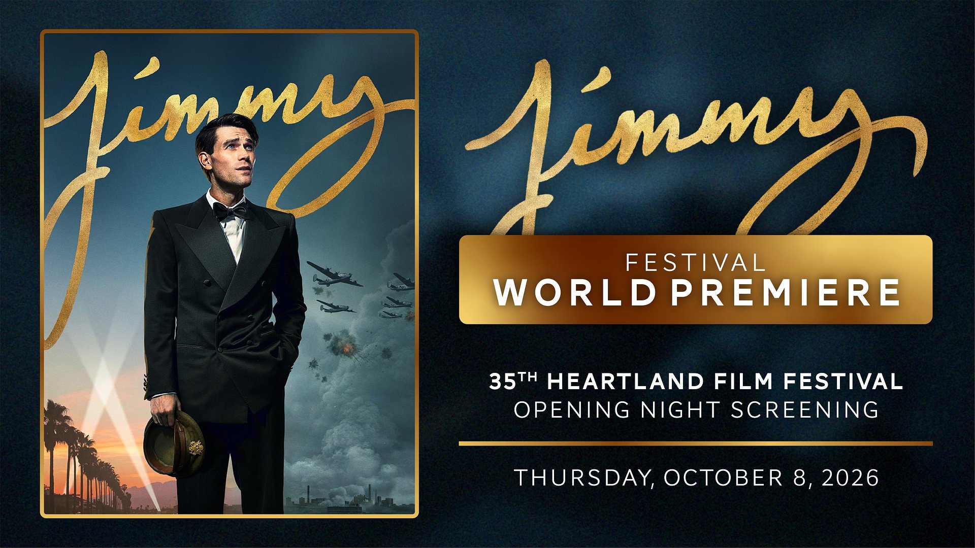 Festival World Premiere of "JIMMY" to Open 35th Heartland Film Festival on October 8