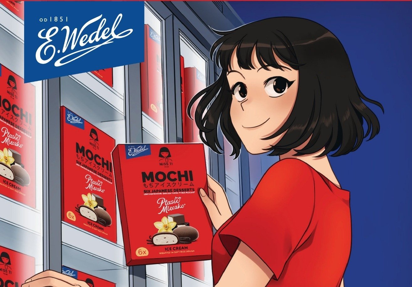 COLLABO SEZONU wraca na lato. E.Wedel i MISS TI 蒂小姐 prezentują lody mochi inspirowane piankami Ptasie Mleczko®