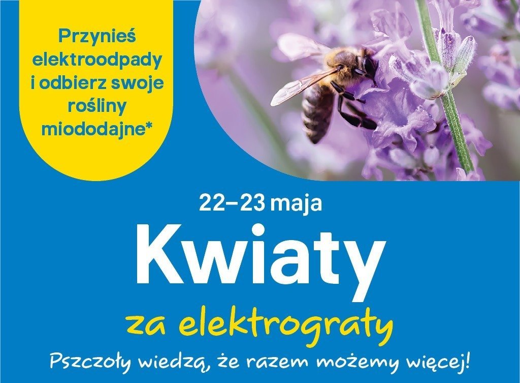 „Kwiaty za elektrograty” znów w maju! Po imponującej zbiórce 743 ton w marcu, czas na miododajną edycję