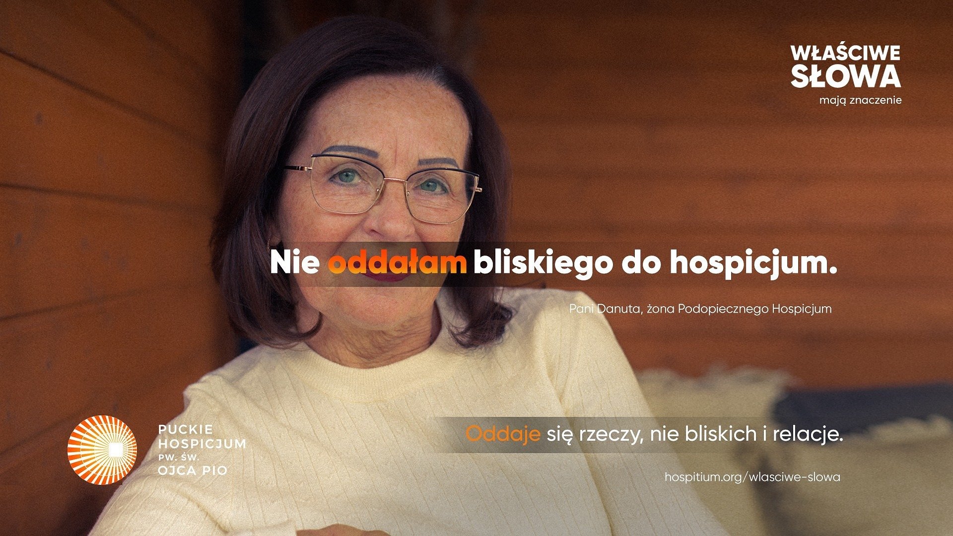 Puckie Hospicjum z nową kampanią - uczą, by nie mówić jednego słowa. „Oddać” boli bardziej niż myślimy