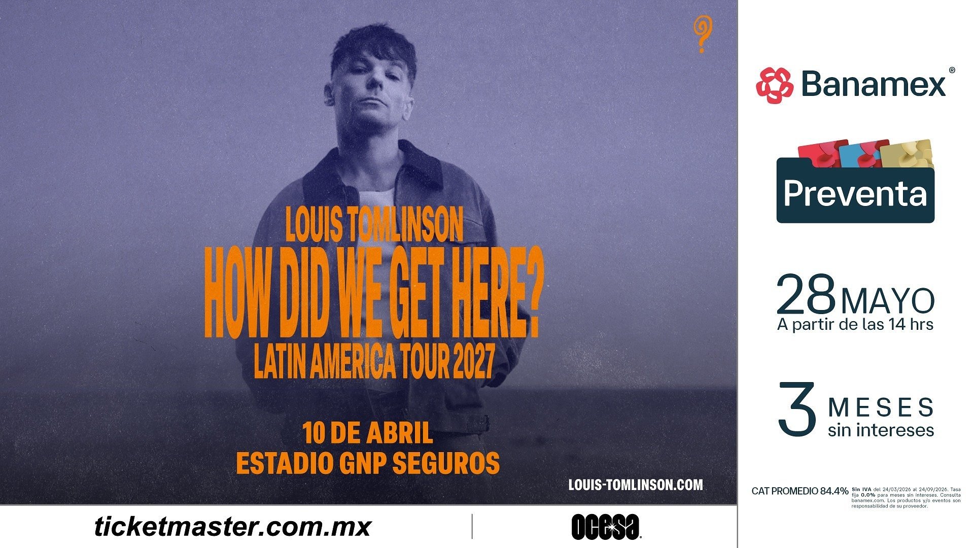 ¡Louis Tomlinson conquistará la Ciudad de México en una noche histórica!