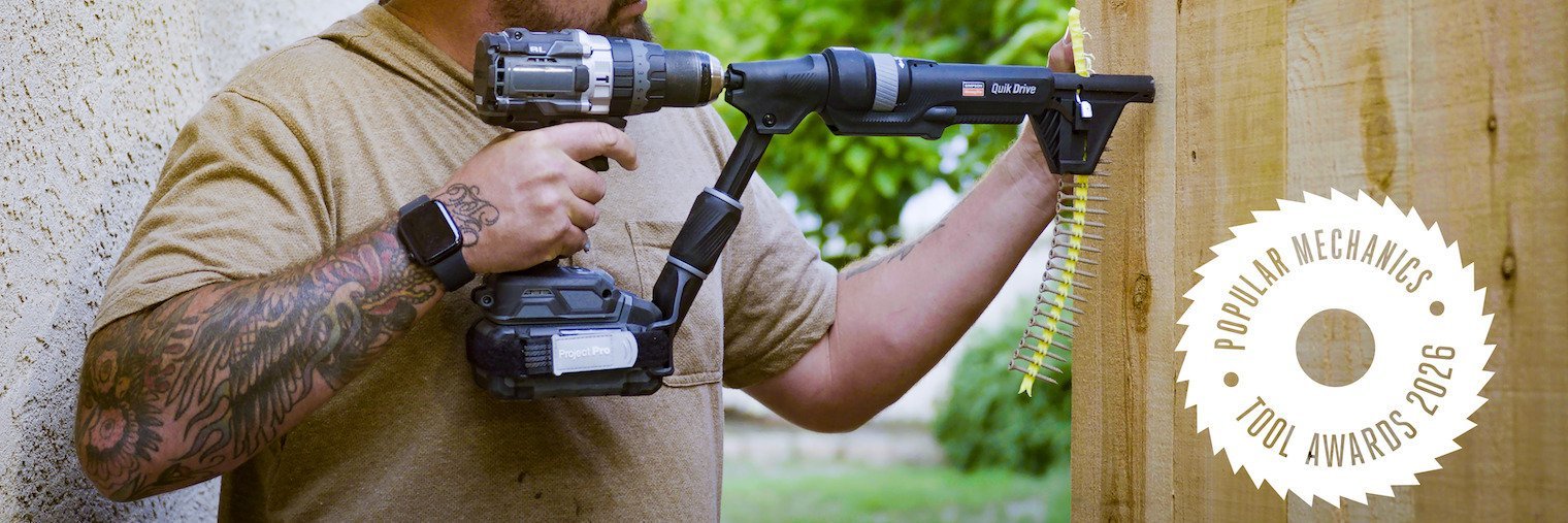 Popular Mechanics Honors Simpson Strong-Tie with Award for Quik Drive® Project Pro™ Tool
