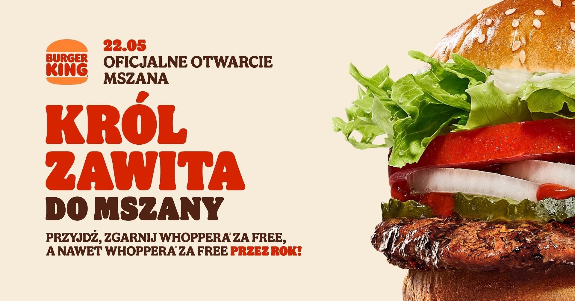 Burger King otwiera restaurację w Mszanie. Wielkie otwarcie już 22 maja