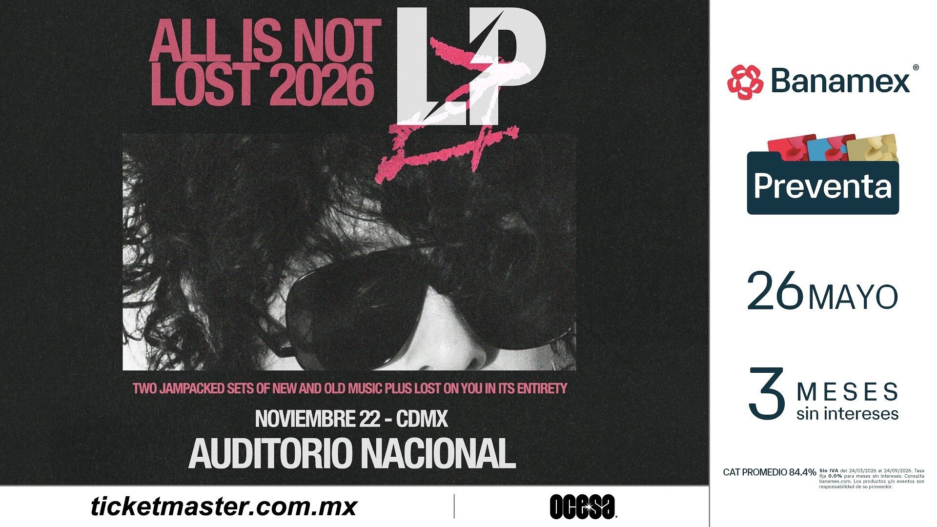 LP REGRESA A MÉXICO CON ALL IS NOT LOST
