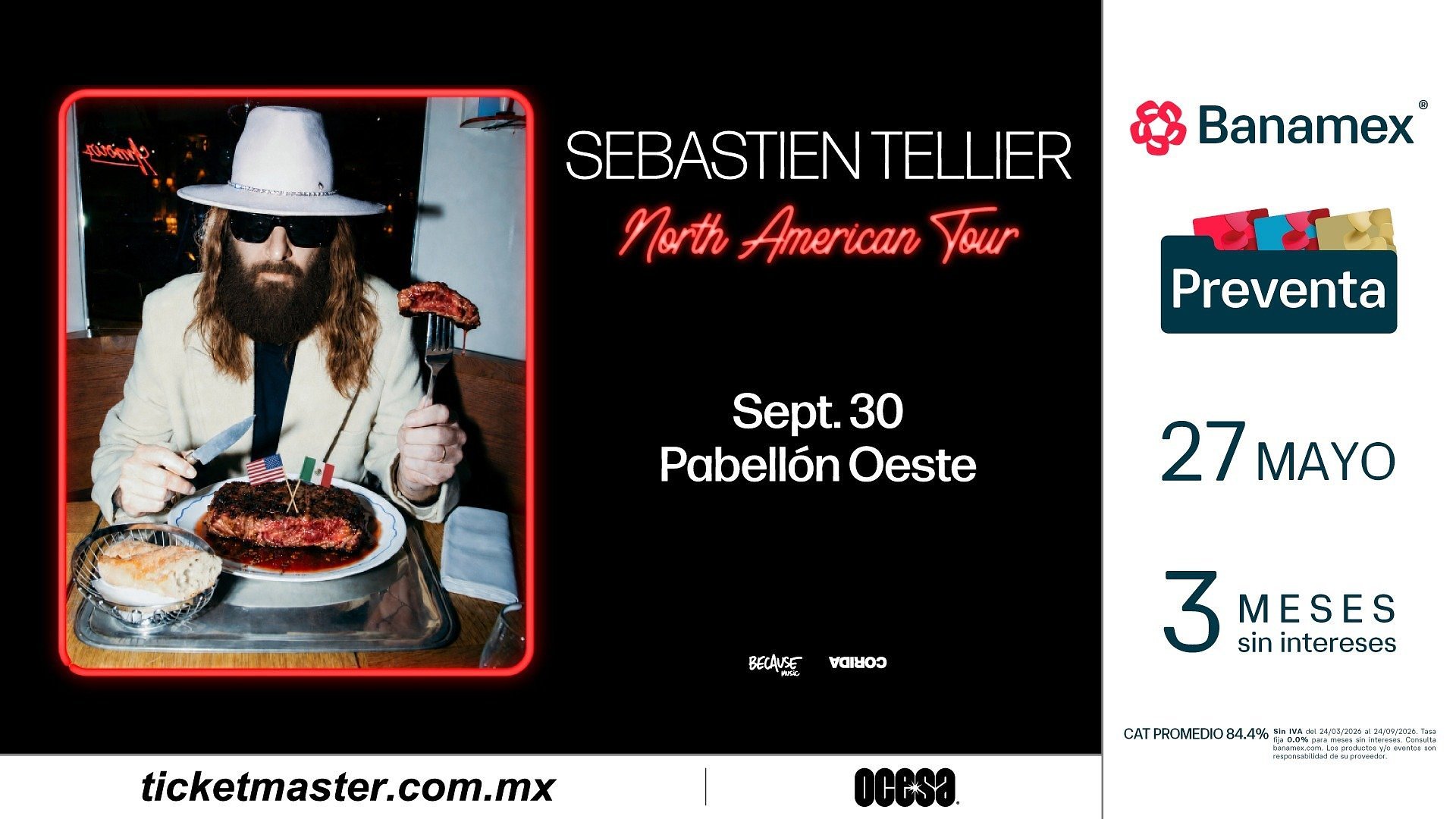 Sébastien Tellier se apodera de Ciudad de México con una noche imperdible entre electropop y cinema francés