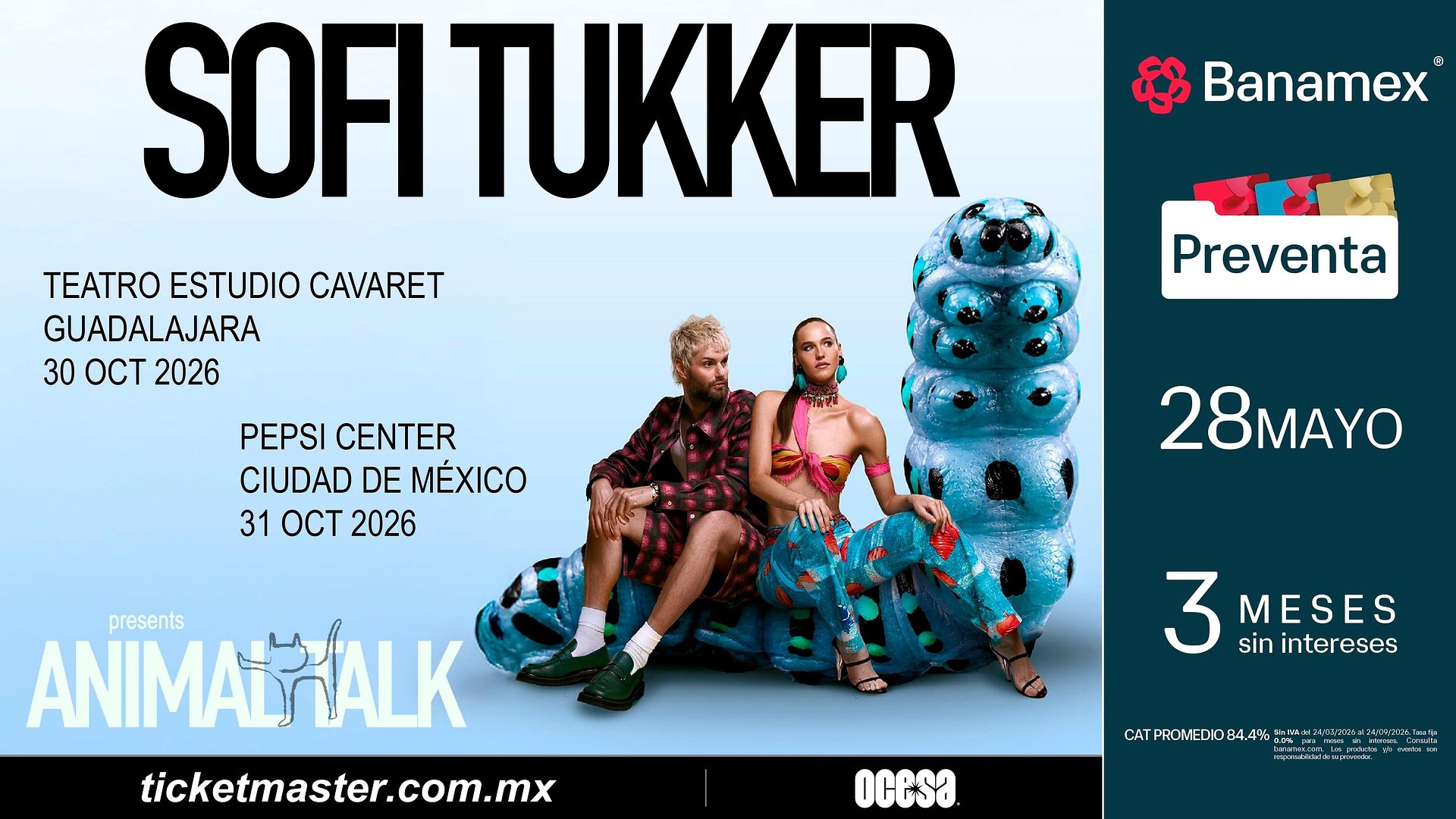 ¡Sofi Tukker tendrán paso por México y elevarán la fiesta a otro nivel con Animal Talk!