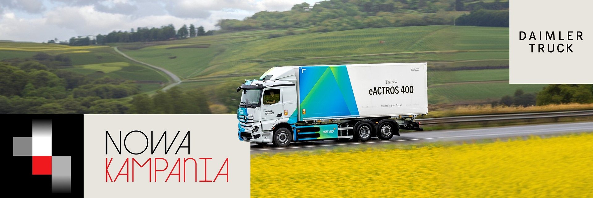 Elektryczna zmiana w transporcie - MediaPlus z kampanią dla Mercedes-Benz Trucks i modelu e-Actros 400