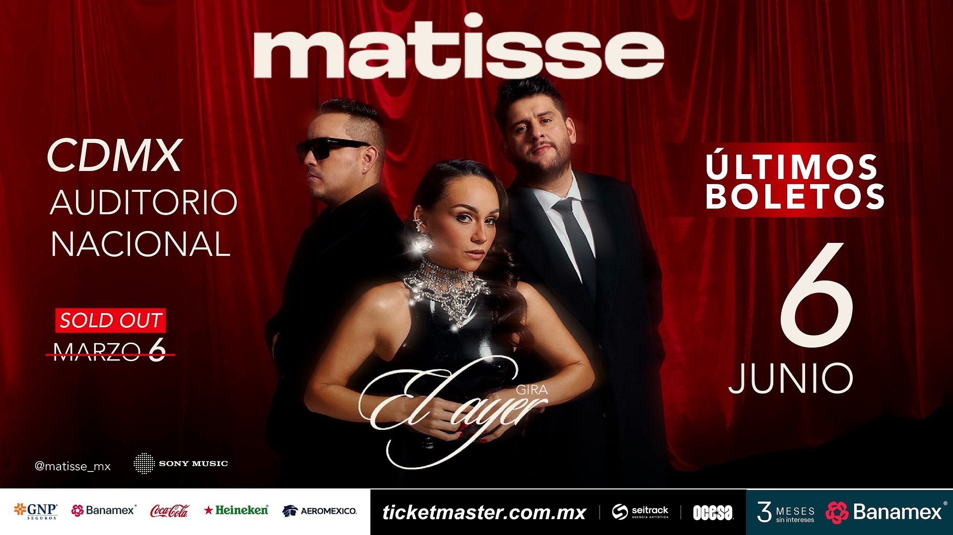 MATISSE EN EL AUDITORIO NACIONAL: LA SEGUNDA CITA CON EL DESTINO QUE PROMETE SER INMORTAL
