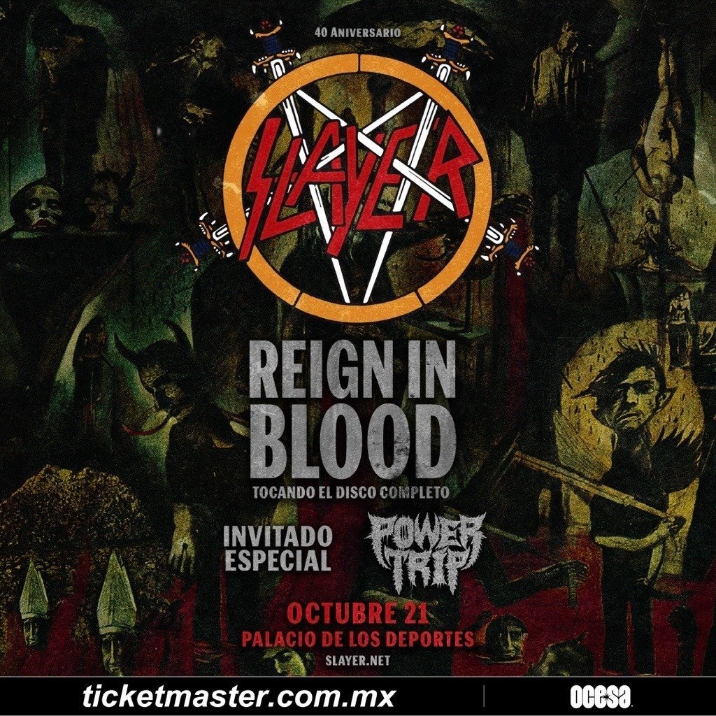 Slayer traerá el show del aniversario de Reign In Blood a la Ciudad de México