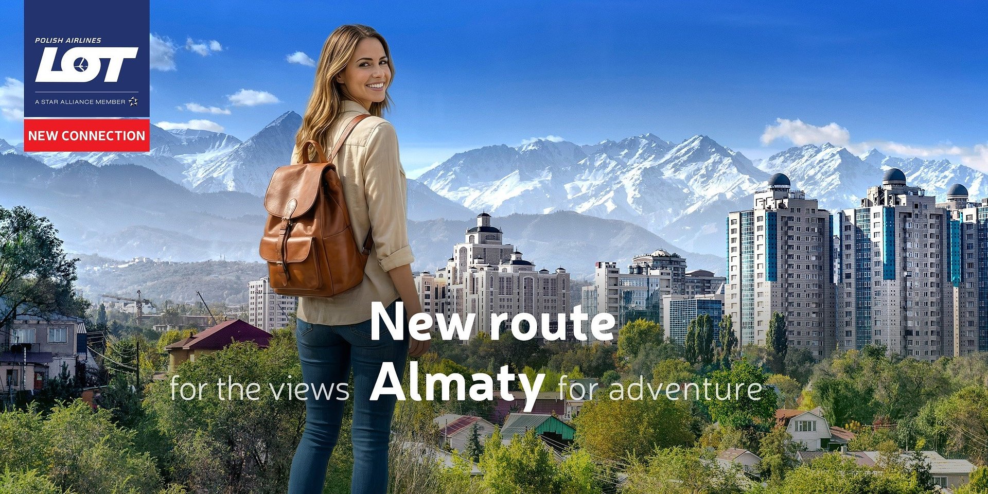 From the Tian Shan Mountains to the steppes of Asia. LOT Polish Airlines launches flights to Almaty