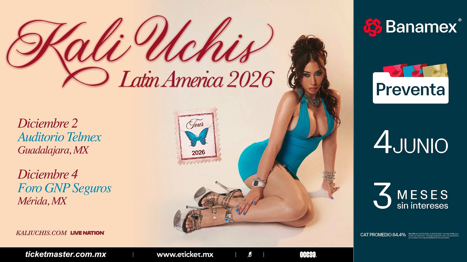 ¡Kali Uchis regresa a México con The Sincerely, Tour ahora para presentarse en Guadalajara y Mérida!
