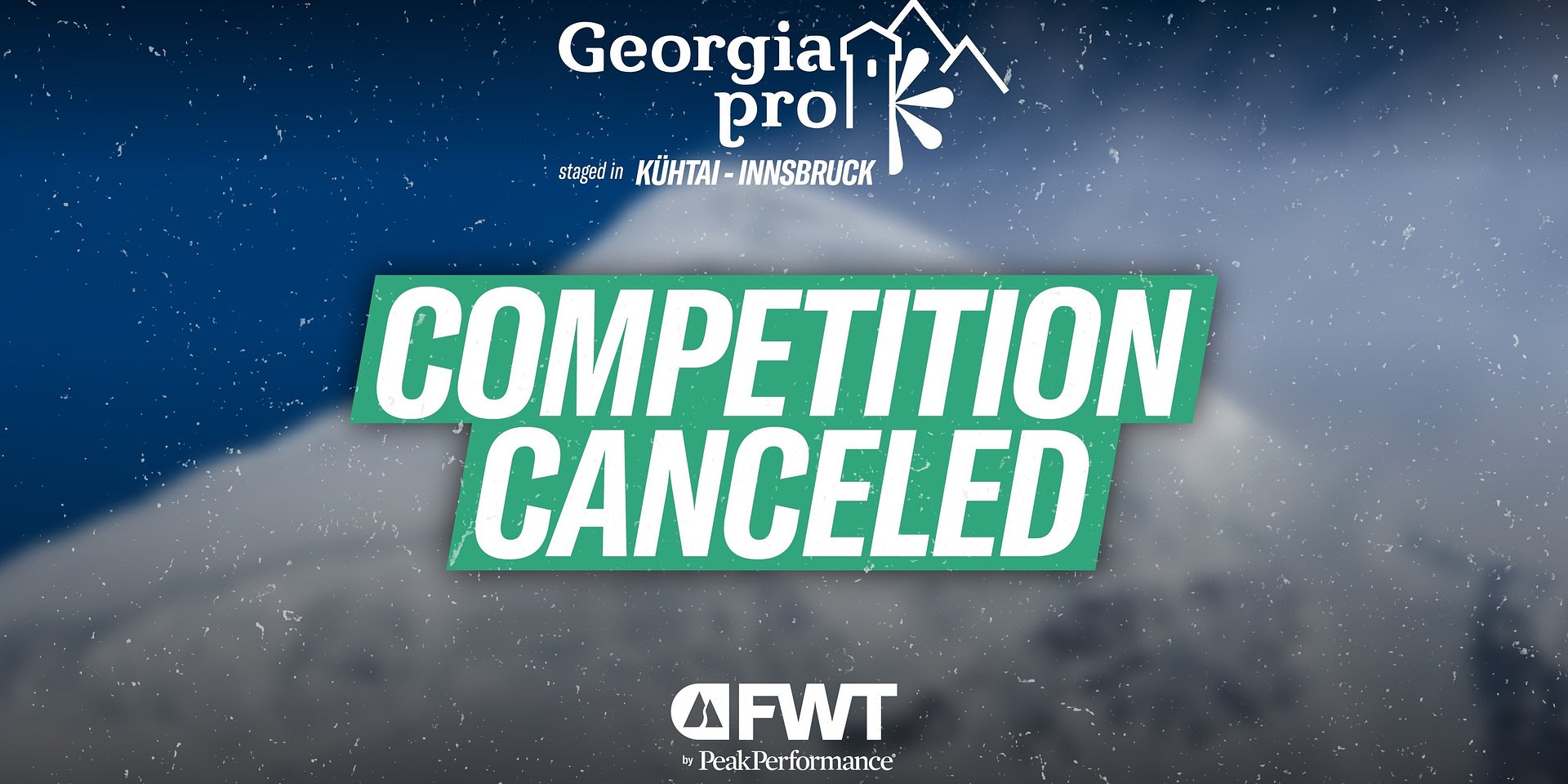 Competition Update: Georgia Pro Canceled