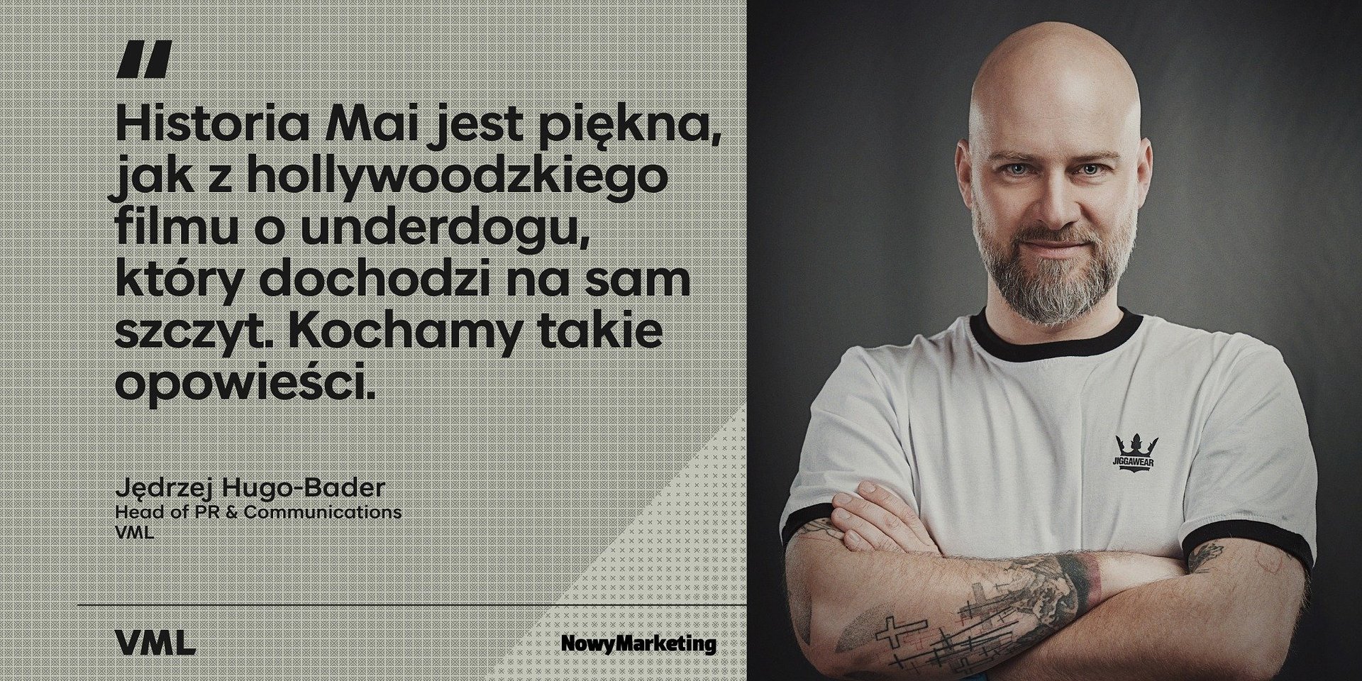 "Kochamy takie opowieści" - Jędrzej Hugo-Bader o Mai Chwalińskiej dla Nowego Marketingu