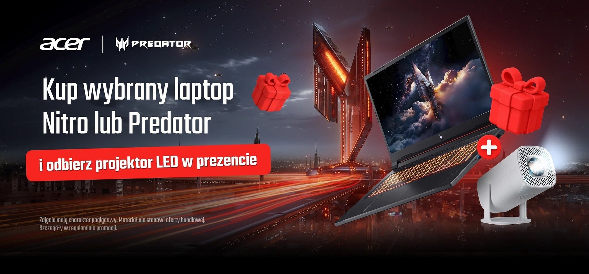 Acer startuje z nową promocją - Laptop, projektor i większy ekran do rozrywki