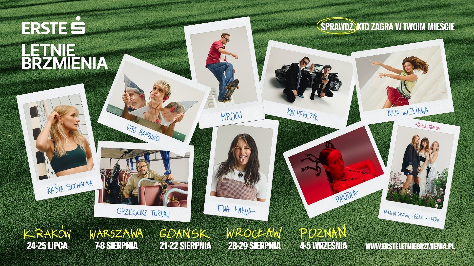Line-up jak najlepsza playlista „Lato 2026” – Erste Letnie Brzmienia