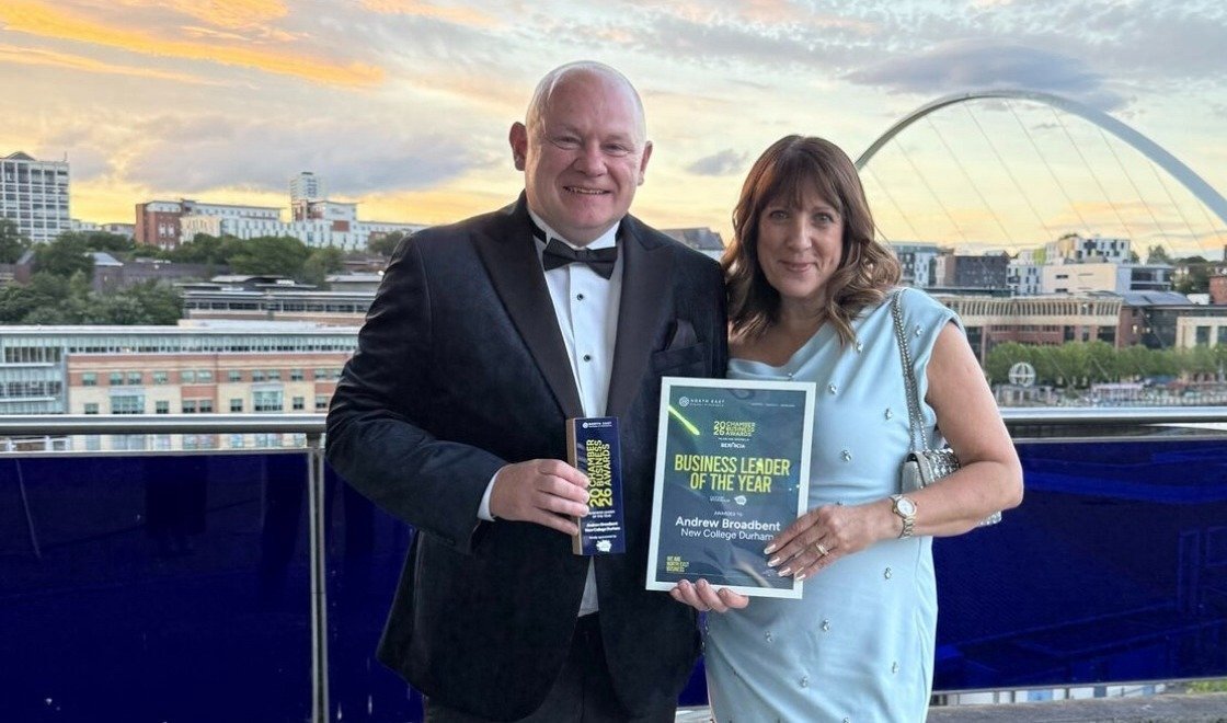 New College Durham Principal Celebrated at Prestigious North East Chamber Business Awards