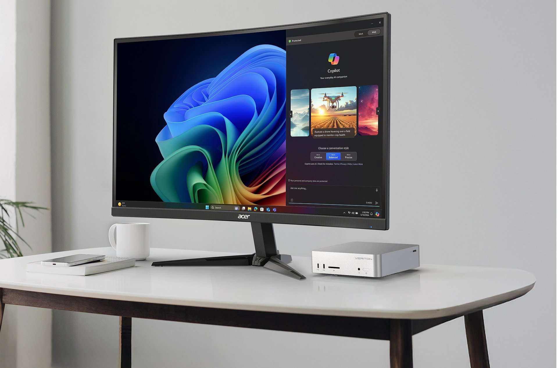 Acer erweitert Veriton-Serie um AI-Workstations und kompakte Business-Desktops