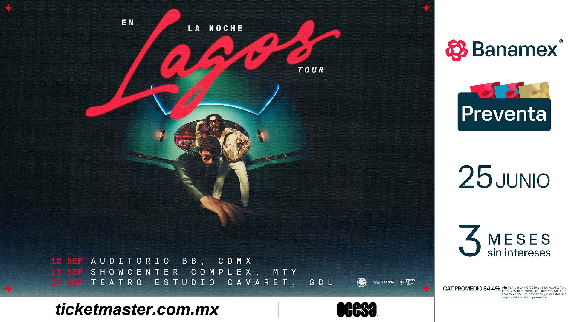 LAGOS ANUNCIA “EN LA NOCHE TOUR” CON FECHAS EN MÉXICO, ESPAÑA Y LATINOAMÉRICA CIUDAD DE MÉXICO