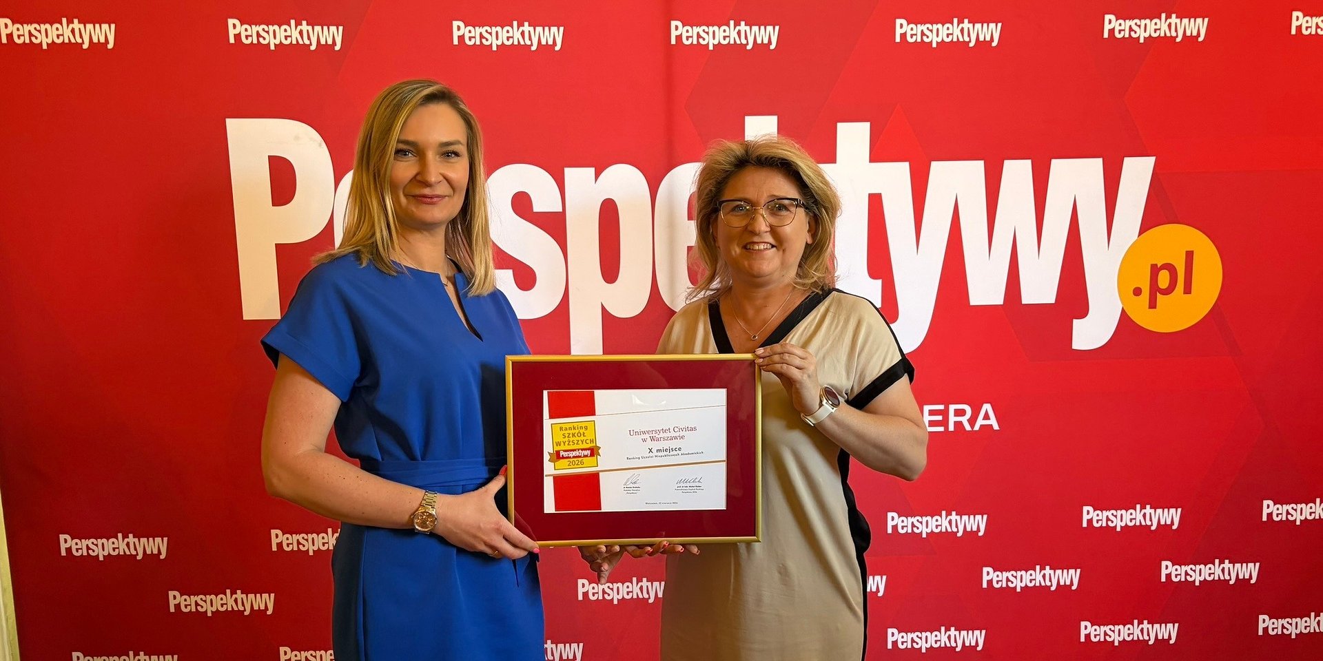 Uniwersytet Civitas w pierwszej dziesiątce Rankingu „Perspektywy” 2026.