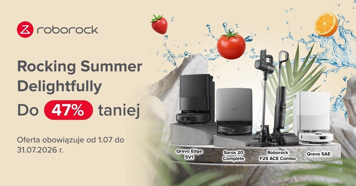 Rocking Summer Delightfully Roborock obniża ceny nawet o 47% w letniej promocji