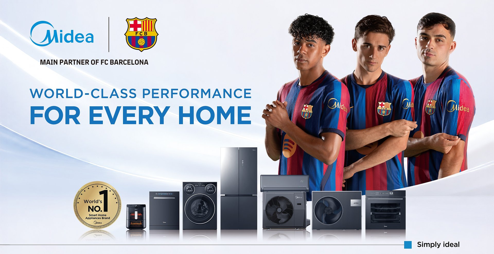 FC Barcellona presenta il nuovo Home Kit per la stagione 2026/27, segnando l’inizio di una partnership strategica quinquennale con Midea