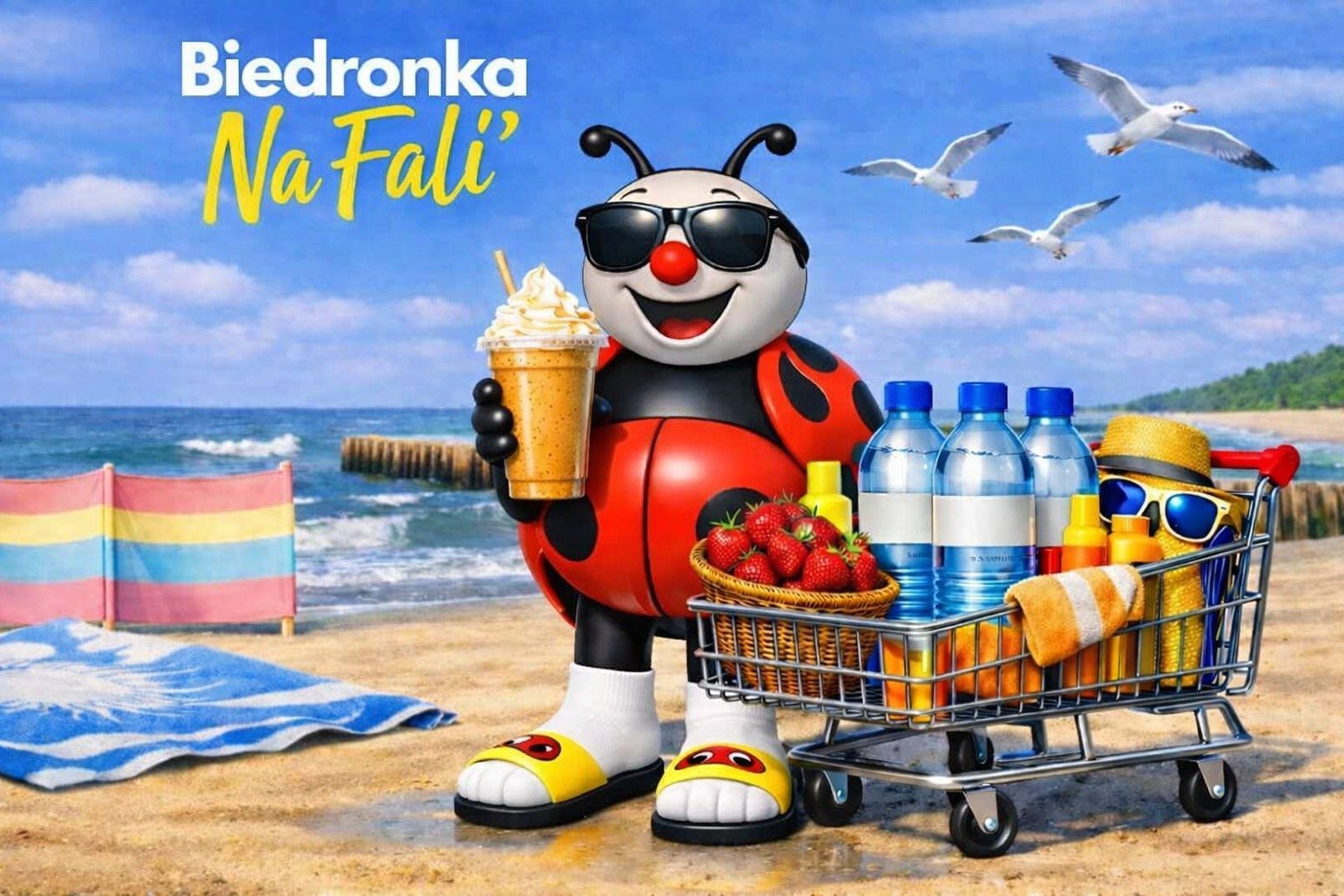 Biedronka nad morzem. Klienci czasu nie liczą, a królują frappuccino i pieluchy
