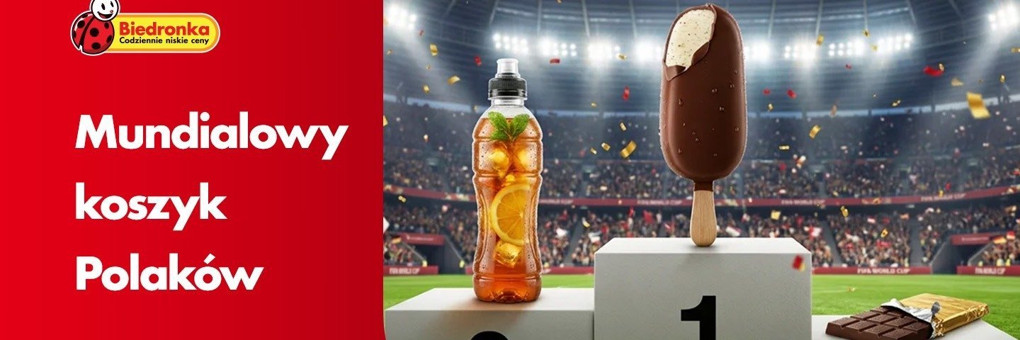 Chipsy, lody i frytki w mundialowym koszyku Biedronki
