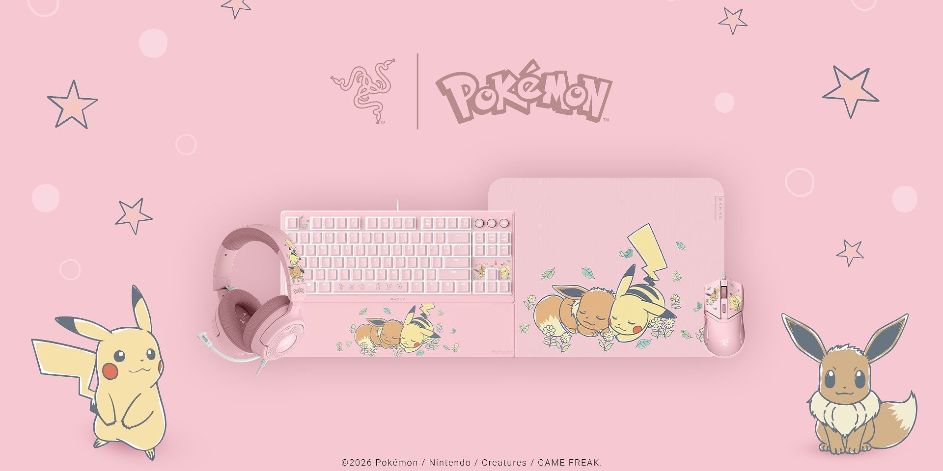 Pikachu i Eevee wchodzą do gry: Razer prezentuje kolekcję na 30-lecie Pokémon
