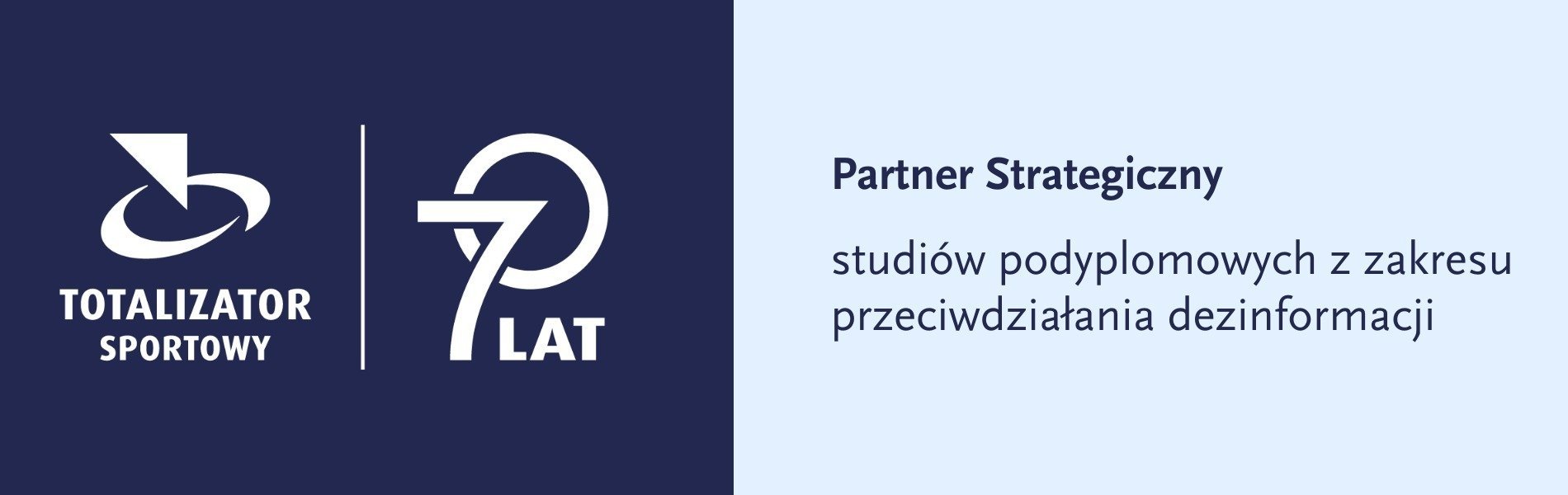 Totalizator Sportowy Partnerem Strategicznym studiów podyplomowych „Gra o umysły. Dezinformacja w czasach postprawdy”.