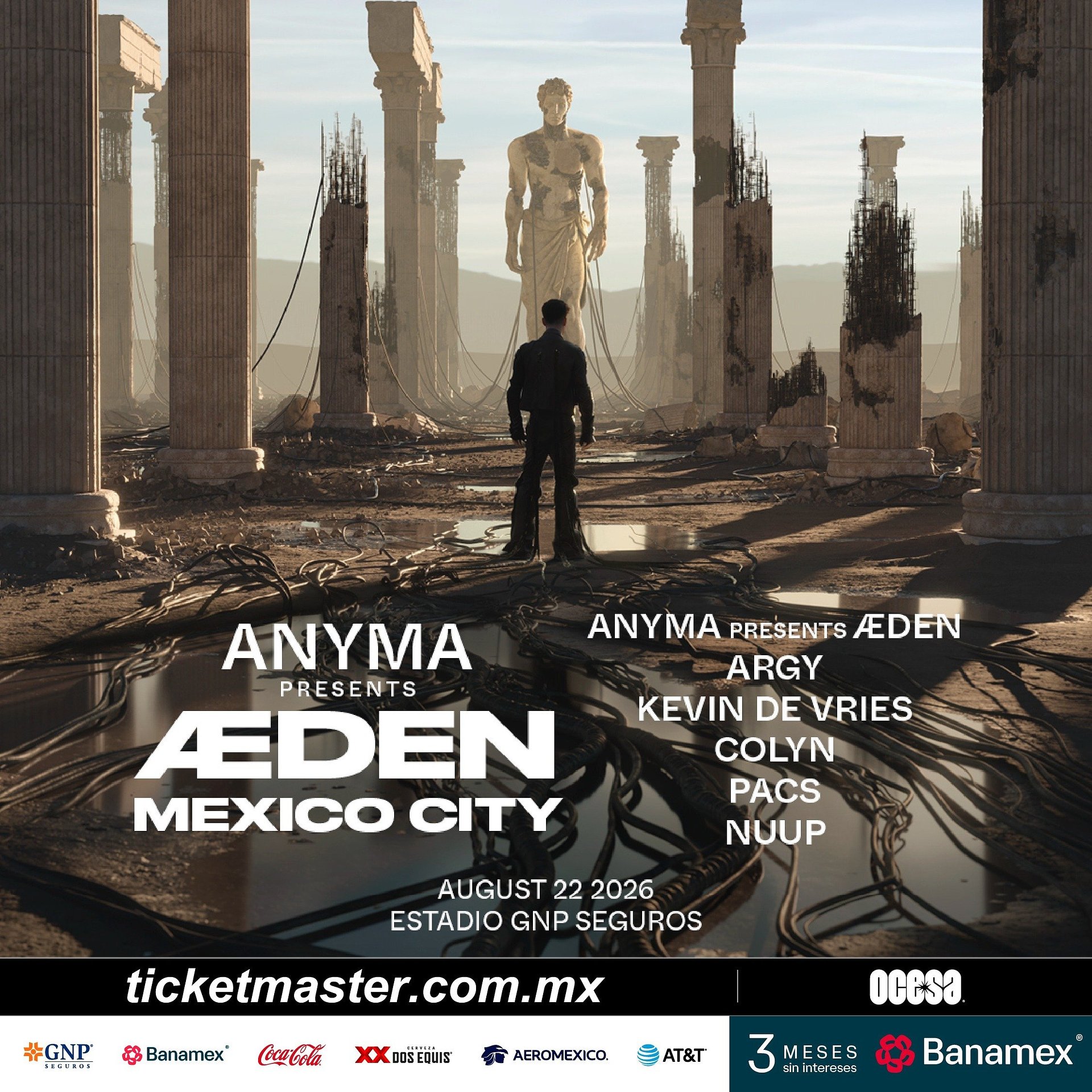 ANYMA ESTÁ LISTO PARA CONQUISTAR EL ESTADIO GNP SEGUROS… ¡Y EL SHOW CADA VEZ ES MÁS GRANDE!