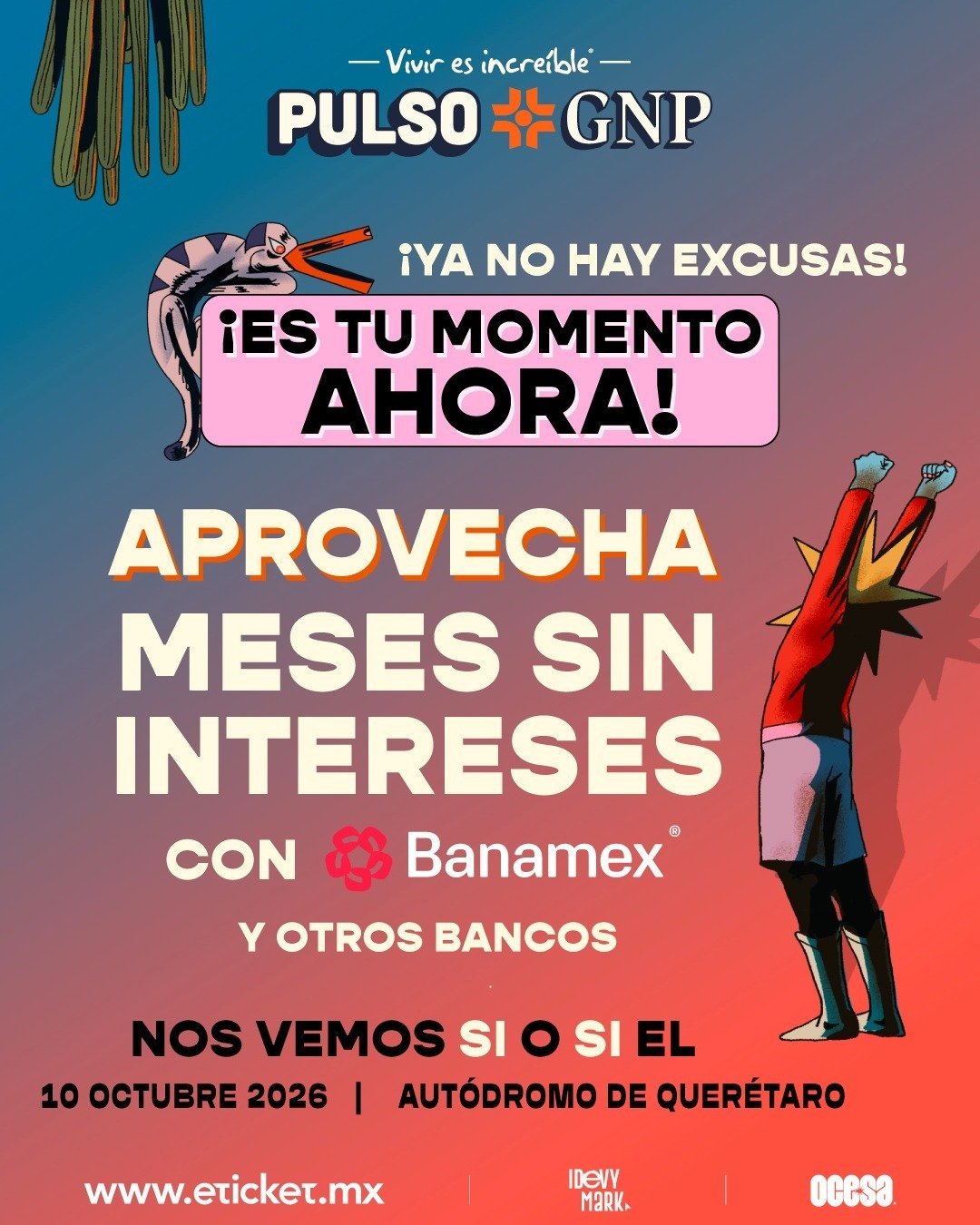 Pulso GNP ofrece boletos a Meses sin intereses