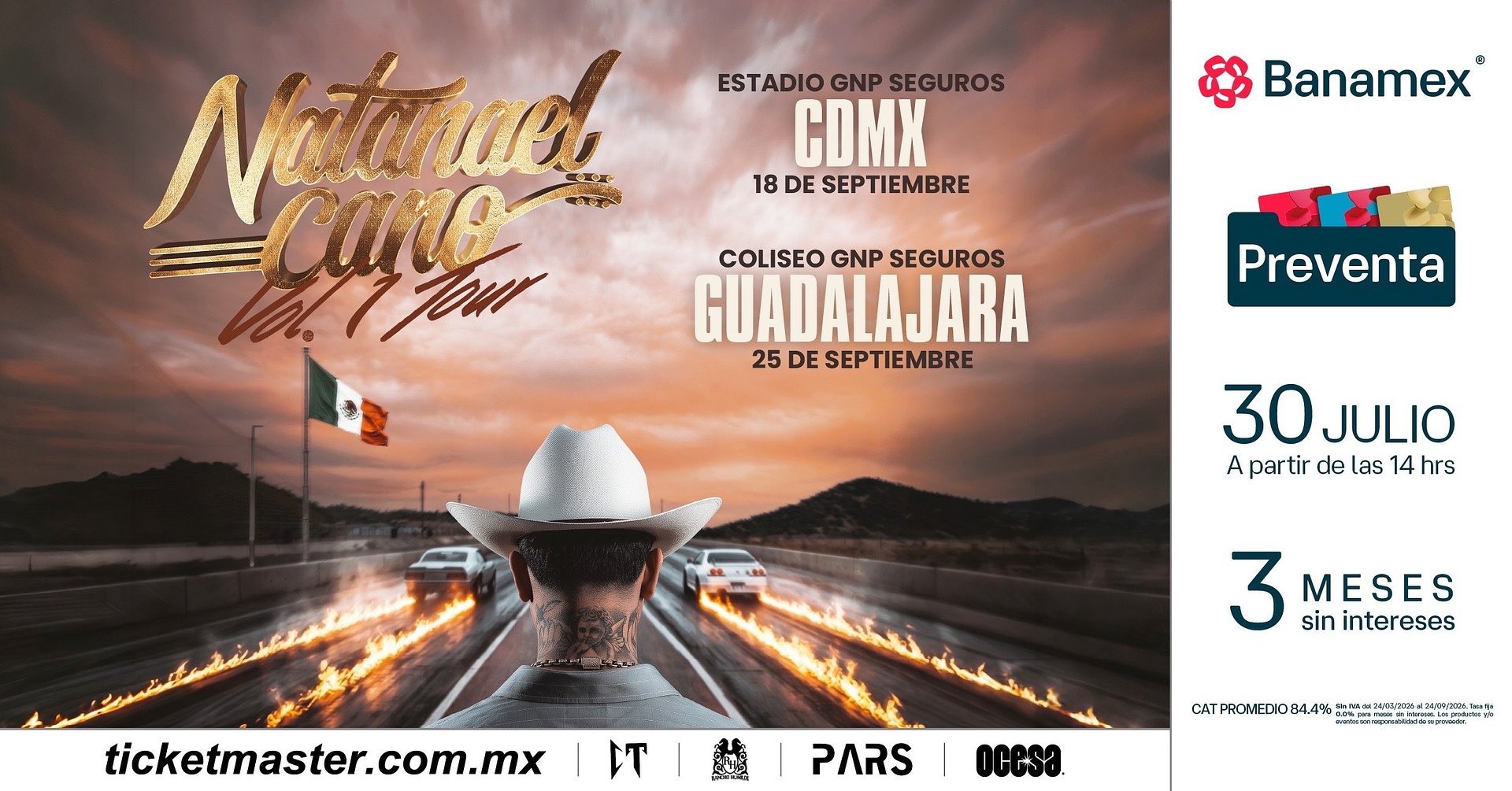 Natanael Cano anuncia su gira de estadios en México