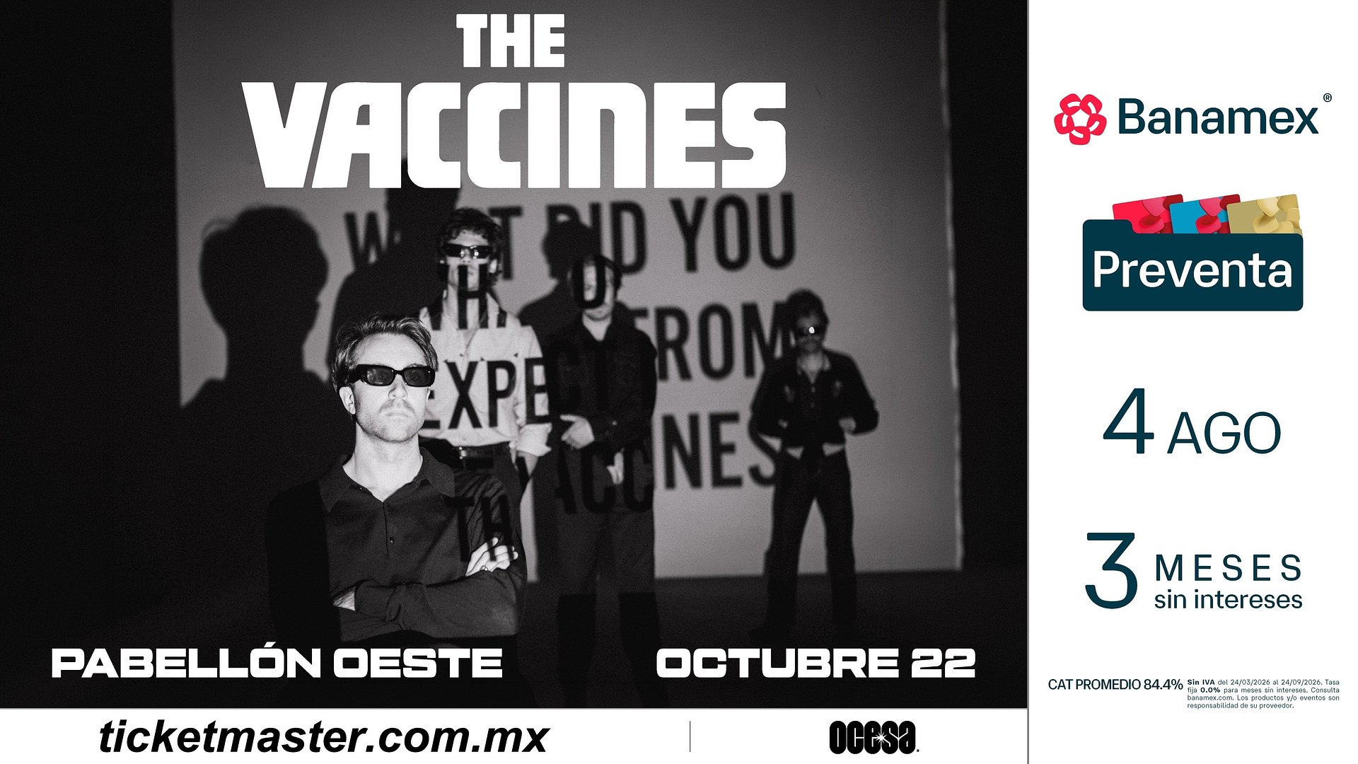 THE VACCINES ANUNCIA TOUR PARA CELEBRAR EL 15° ANIVERSARIO DE SU ICÓNICO ÁLBUM DEBUT: WHAT DID YOU EXPECT FROM THE VACCINES?