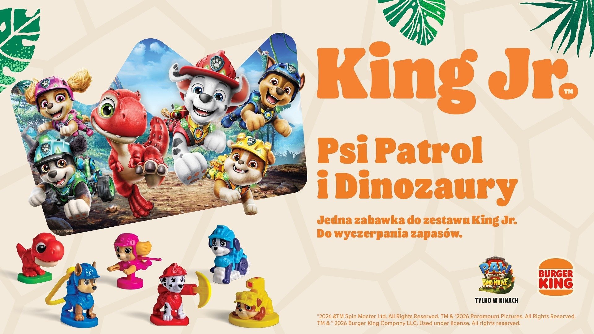 Psi Patrol rusza na królewską misję! Nowe zabawki czekają w zestawach King Junior w Burger King®