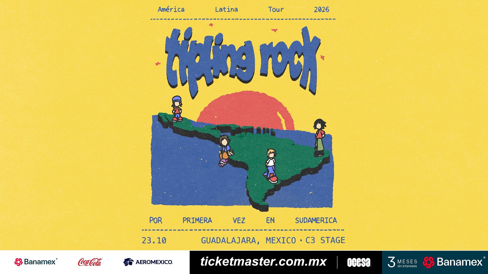 TIPLING ROCK ANUNCIA FECHAS EN GUADALAJARA Y MONTERREY COMO PARTE DE SU REGRESO A MÉXICO