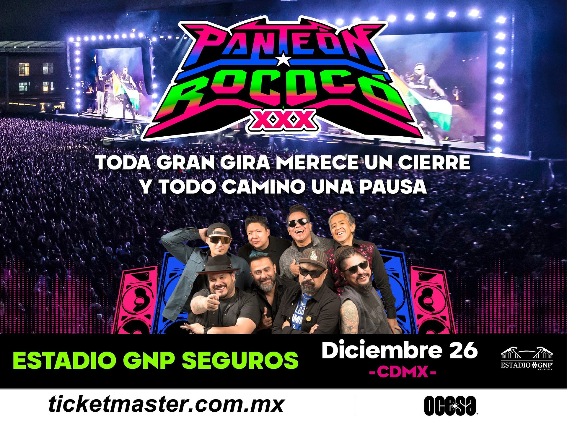 El sorprendente ritual del ska llegará a su clímax: Panteón Rococó anuncia el gran cierre de su gira de XXX aniversario en el Estadio GNP Seguros
