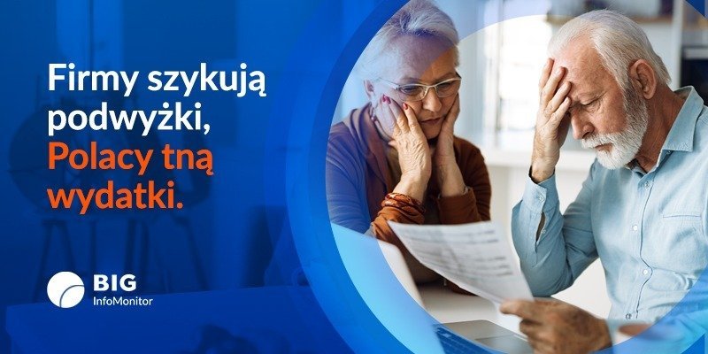 BIG InfoMonitor: Efekt domina w gospodarce. Firmy szykują podwyżki, Polacy tną wydatki
