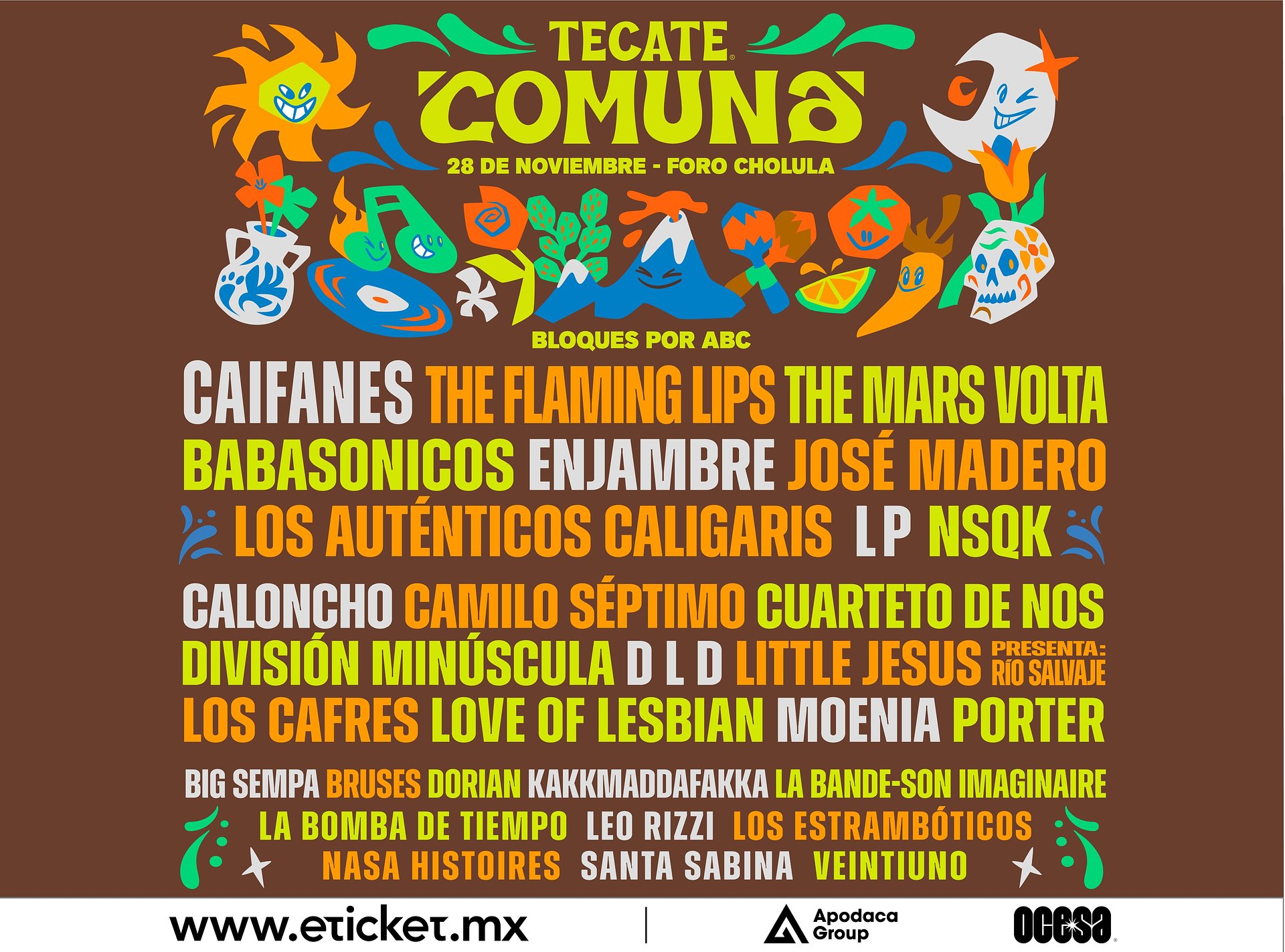 El latido musical más grande de Puebla revela edición épica, Tecate Comuna 2026