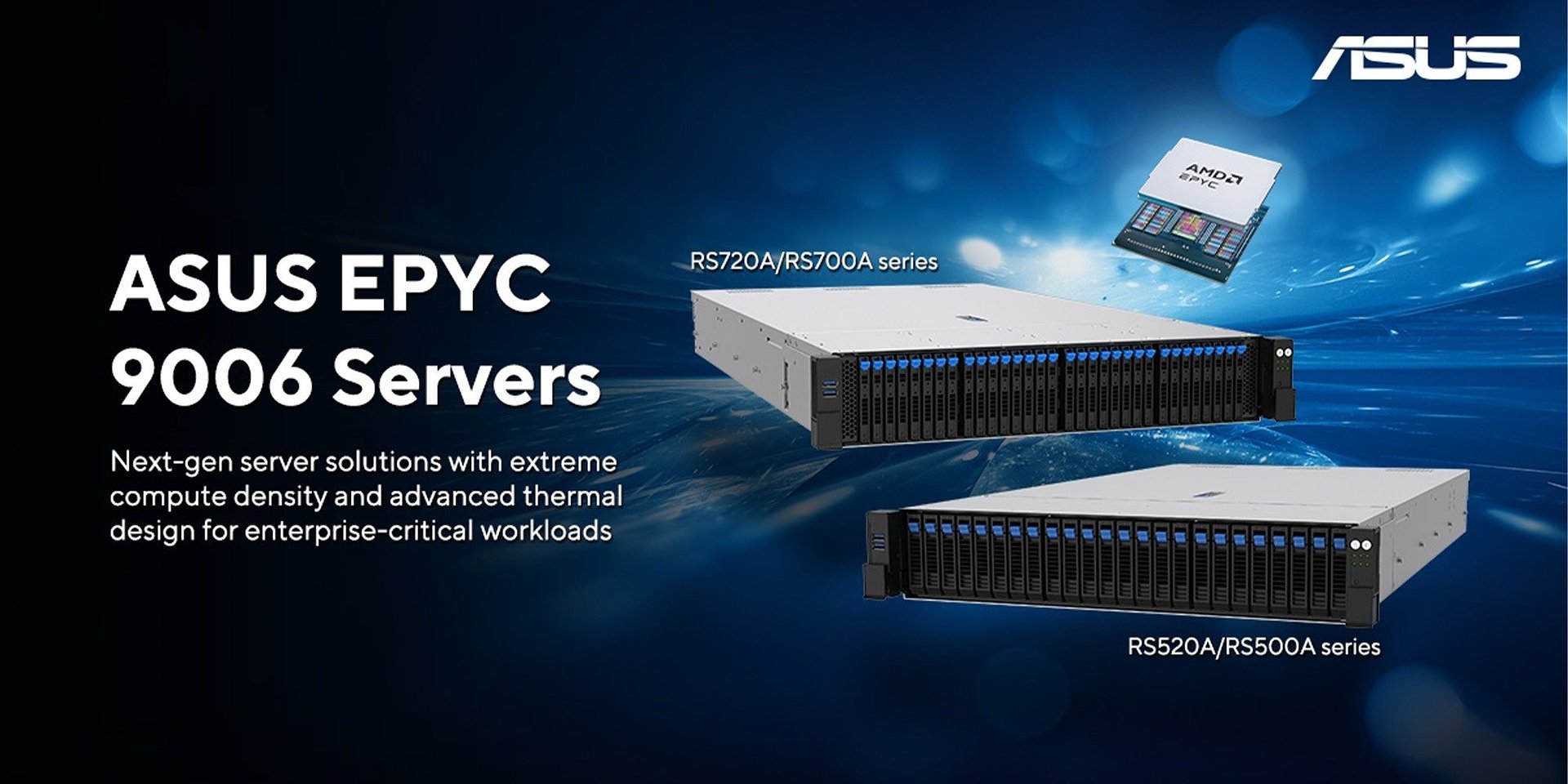 ASUS przyspiesza rozwój sztucznej inteligencji klasy enterprise na dużą skalę dzięki serwerowym procesorom AMD EPYC 6. generacji