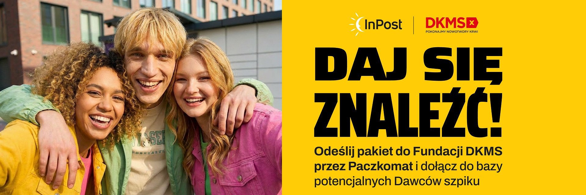 Fundacja DKMS i InPost umożliwiają potencjalnym dawcom szpiku bezpłatne odesłanie pakietu rejestracyjnego przez Paczkomat®